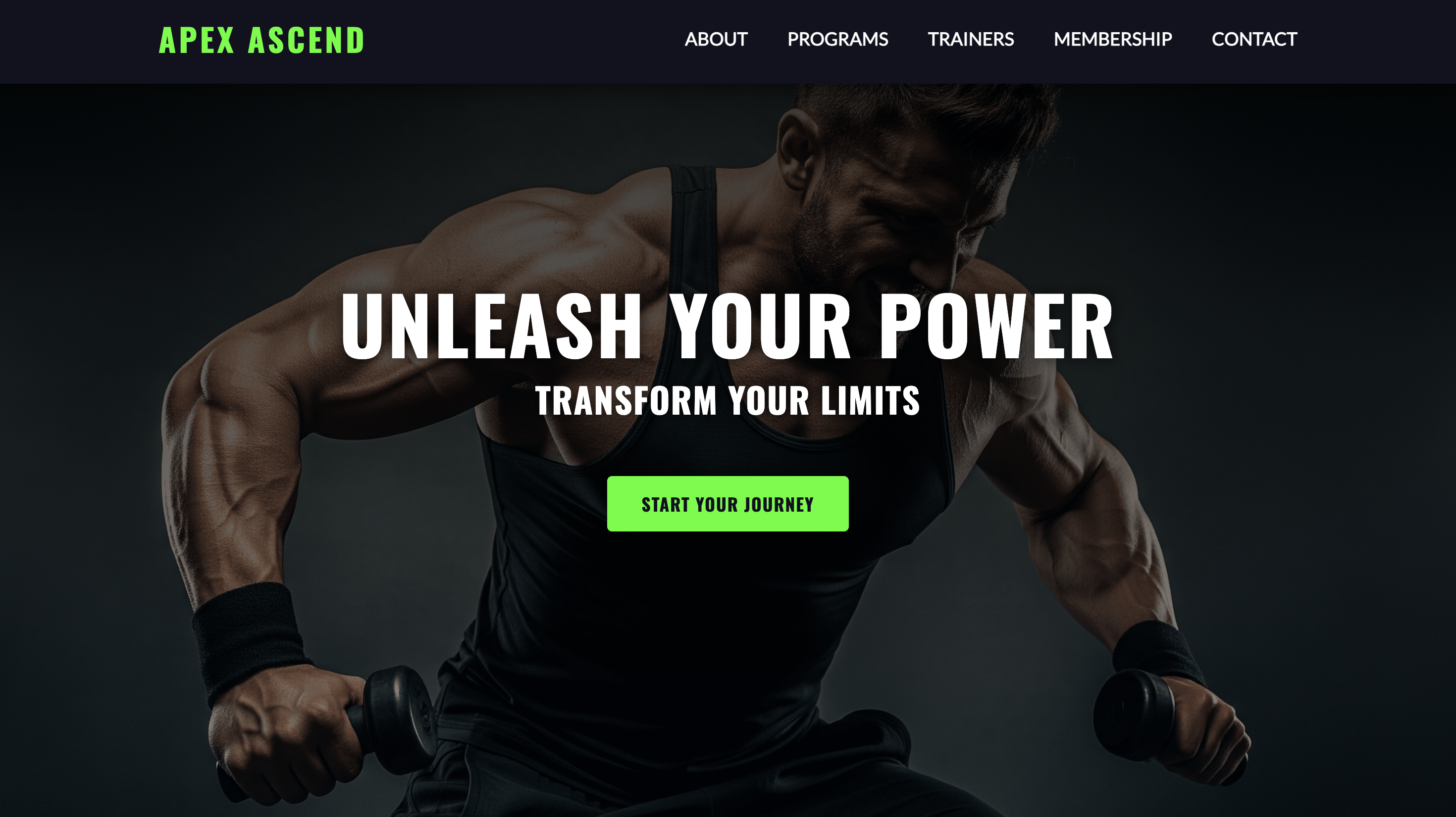 Apex Ascend Fitness Dashboard Preview